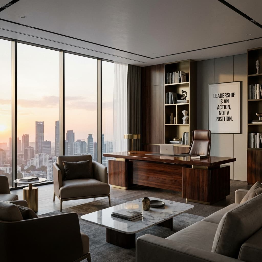 Executive cabin designed for leadership and success